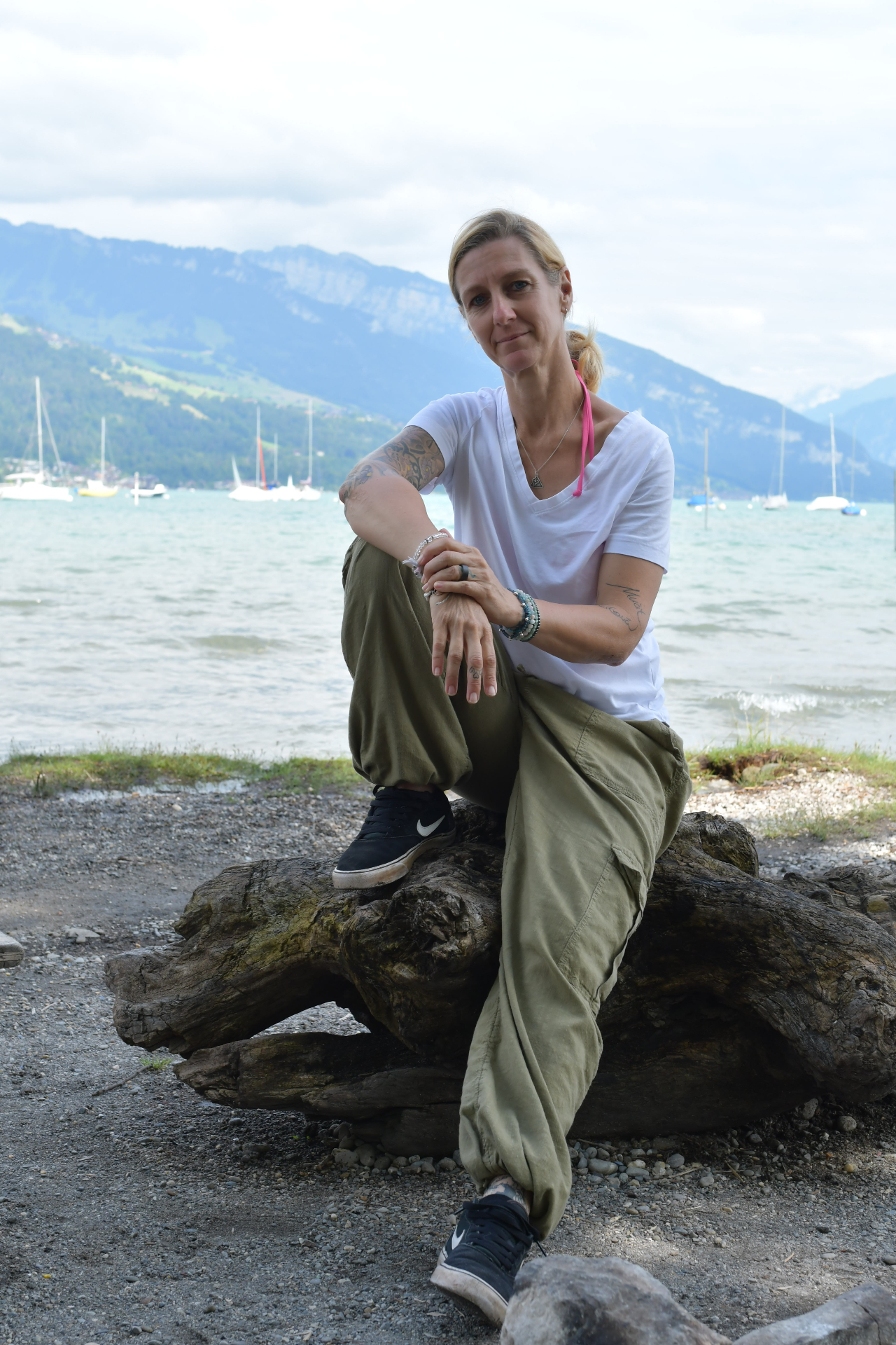 Jeannette Folke am Thunersee